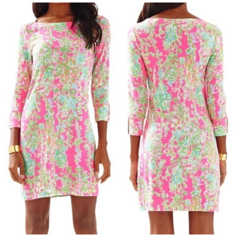 Lilly Pulitzer Womens Sophie Dress Size M Flamingo Pink Southern Charm Resort